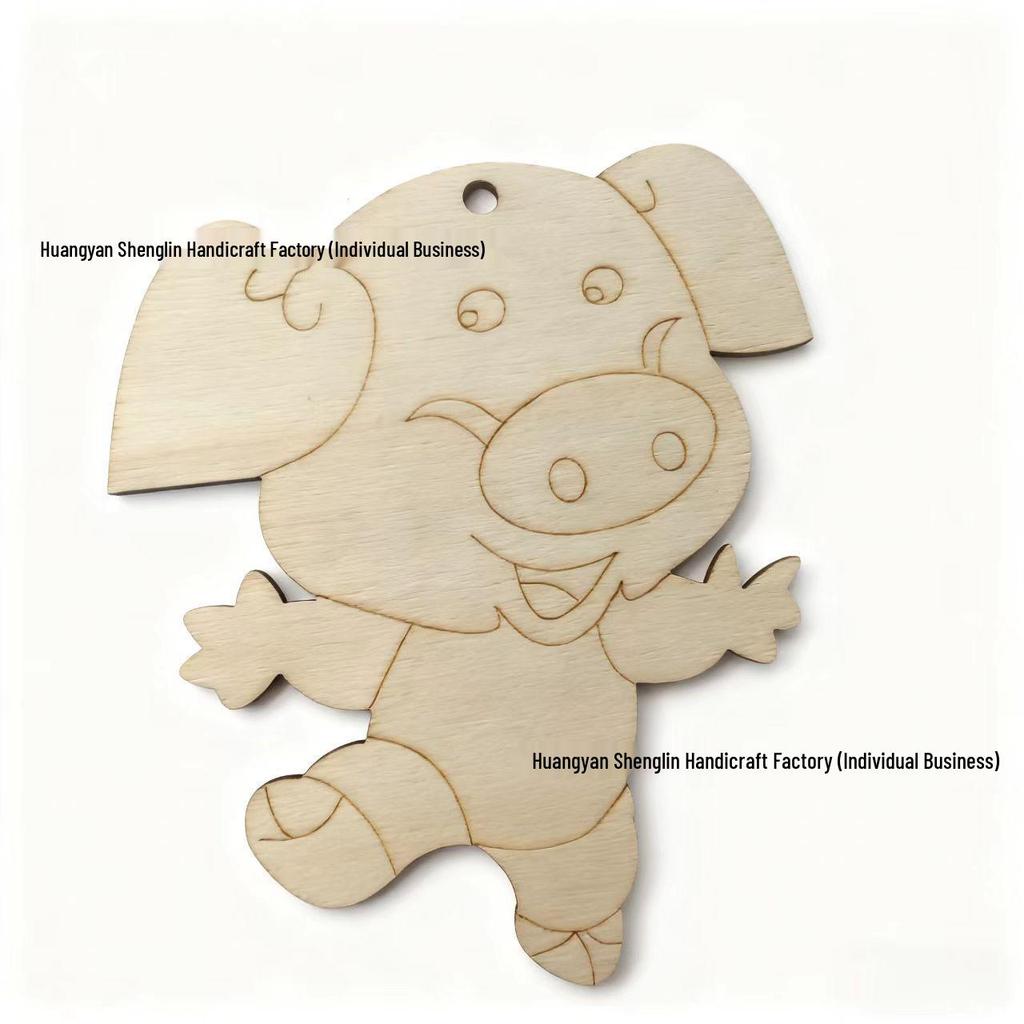 Unfinished Wood Zodiac Shape Ornaments for Festivals