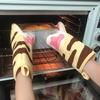 Insulation Cat Paws Oven Mitts Non-Slip Cotton Oven Potholder Comfortable Kitchen Handschoen  BBQ