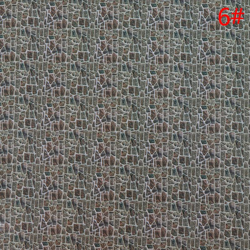 1:12 Doll House Kitchen Dining Bathroom Living Room Floor Wallpaper Acrylic Floor Tiles for Doll House Furniture Accessories