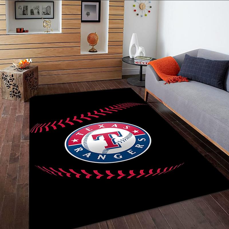 Texas Baseball Carpet, Kitchen Rugs, Yoga Mat, Non-Slip Mats, Rug for Bathroom, Living Room Bedroom, Camping Rugs Christmas Gift