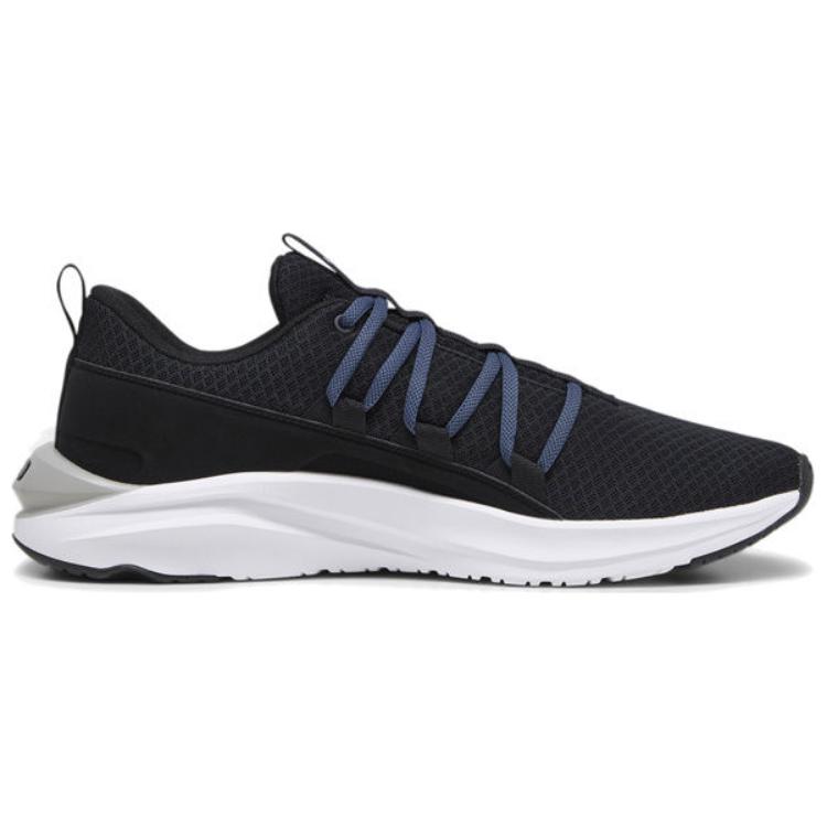 Puma Softride One4All Comfortable Lightweight Shock Absorbing Slip Resistant Durable Low Top Casual Running Shoes Men Sneaker Black Blue 377671-09