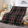 Plaid Heart Tartan Flannel Blanket Warm Soft Halloween Christmas Decorative Couch Warm Cozy All-Season Gift