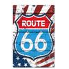Vintage USA Route 66 Sign Metal Tin Plate Bar Pub Club Man Cave Wall Decoration Plaque Retro Poster Home Decor 30X20CM
