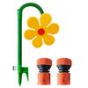 Dancing Flower Water Sprinkler Crazy Flower Sprinkler with Spike 360-Degree Rotating Lawn Sprinkler for Yard Watering Garden Irrigation Kids