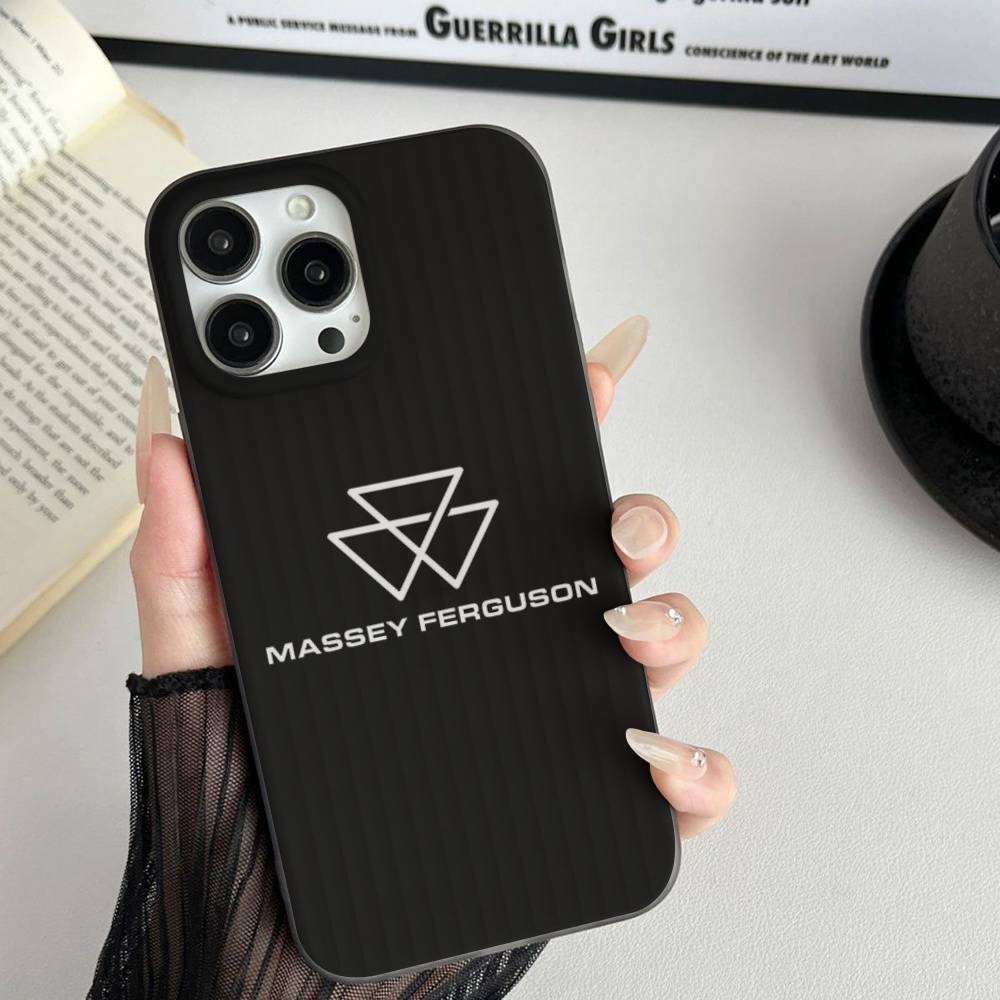 Massey Ferguson Phone Case Stripe Silicone For For IPhone 11 12 13 14 15 16 17 Plus Pro Max Cover