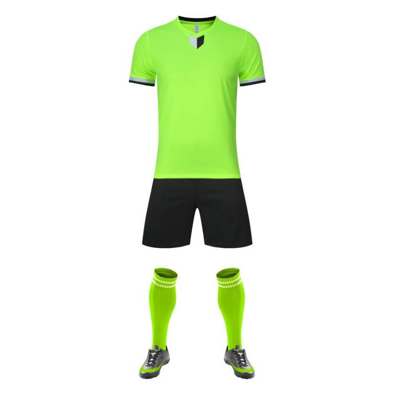 Short-Sleeved Football Jersey Set Men'S And Children'S Long-Sleeved Football Sports Quick-Drying Training Jersey Z107 Quick-Drying Breathable