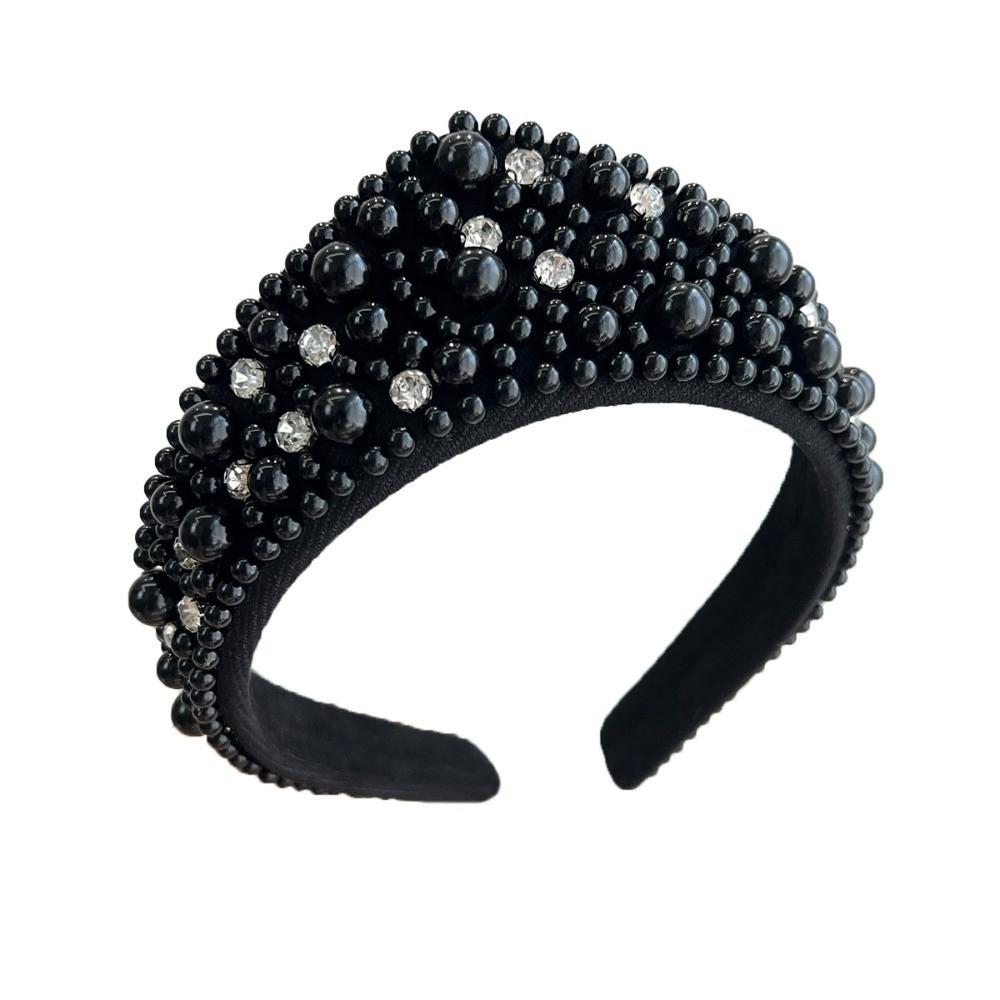 Rhinestone Fabric Hair Bands Baroque Hair Hoop New Pearl Headband Women