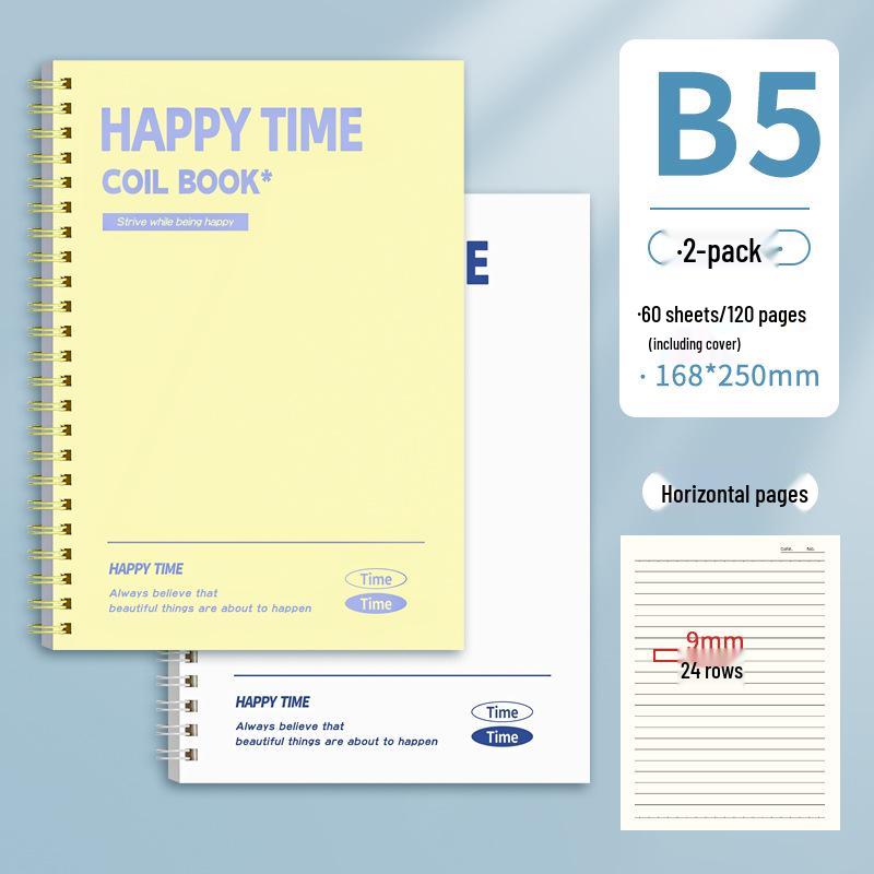 Colorful B5 Coil Notebook: A5 High-Value Journal for Study, Record, and Diary - Perfect for Students.