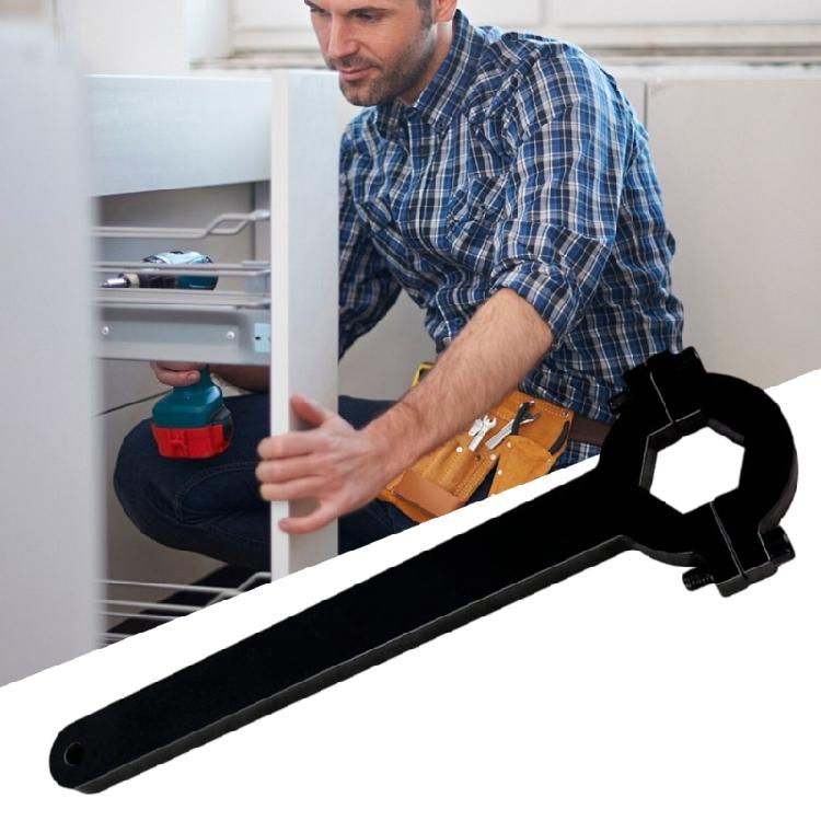 Industrial Trailer Axles Wrench with Not Slip Grip Reinforced 34Mm Hexagonal Tool Suitable for Mechanic Shop Use