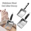 Metal Head Cat  Poop Scoop Long Handle Litter Cleaner New Pet Cleaning Tool  Home Use