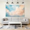 Pastel Sky Clouds Tapestry Abstract Oil Painting Style Wall Hanging for Living Room Bedroom Aesthetic Home Decor