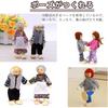 Quikaboo Wooden Doll Family Set 7 Figures Educational Toy for Dollhouse