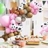 Cow Pattern Pink Balloon Decoration Set Birthday Party Party Store Decoration Balloon Background Arrangement