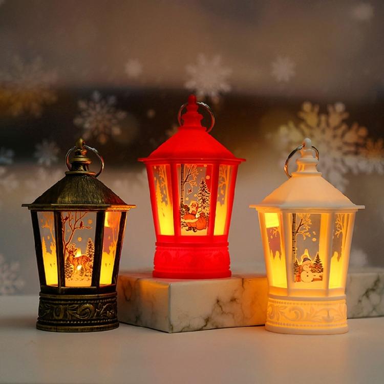 Christmas Lantern LED Lighted Holiday Hanging Home Decorations Family Gift