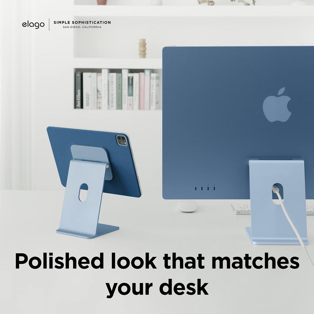 Elago Magnetic Stand for iPad iPad and Other Features a Powerful Magnetic Aluminum and a Design with Cable Simple and Stylish Aluminum with iPad iPad