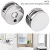 Frameless Mirror Mounting Hardware Kit Zinc Alloy Mirror Holders Mirror Mounting Brackets Glass Clips Clamps Bathroom Mirr