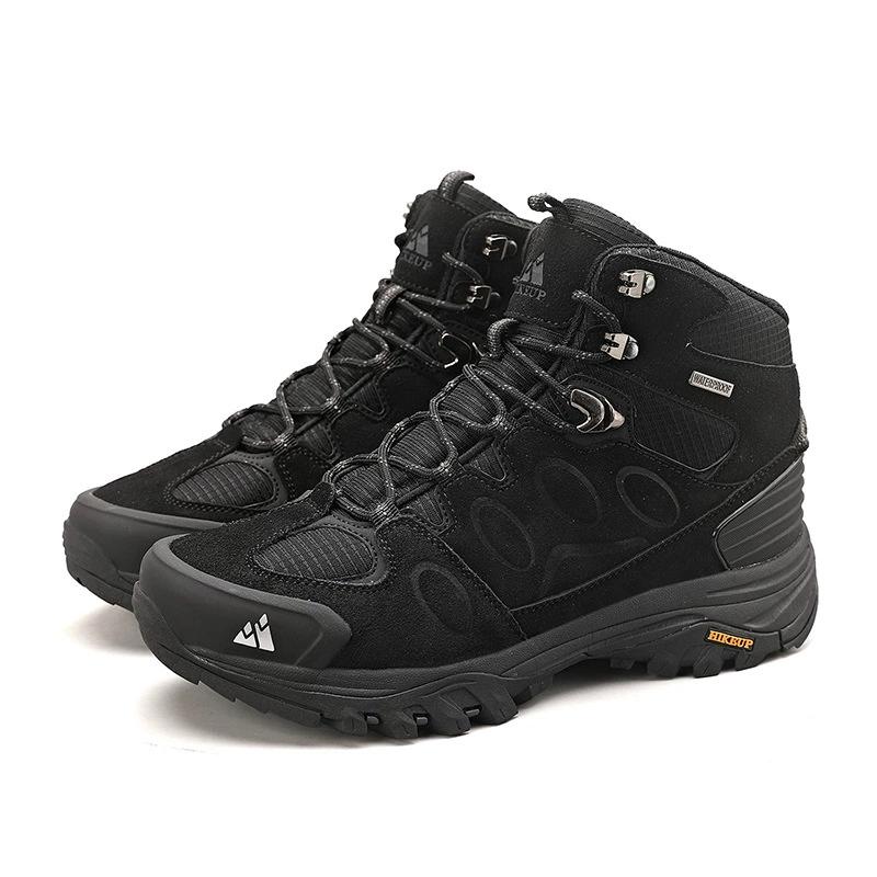 High-Top Men Hiking Boot Winter Outdoor Shoes Lace-Up Non-slip Outdoor Sports Casual Trekking Boots Man Waterproof