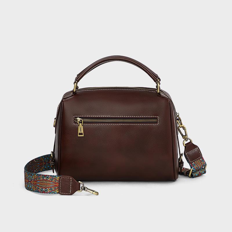 2025 Women's Genuine Leather Crossbody Tote: Large Capacity Summer Handbag & Shoulder Bag