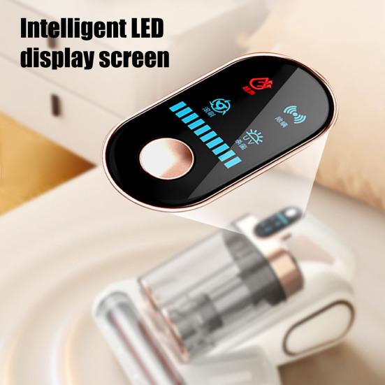 Handheld Vacuum Cleaner Deep Cleaning UV Vacuum Strong Suction Low Noise Rechargeable Wireless Mite Remover Vacuum