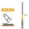 1/6Pcs Strong Magnetic Screwdriver Set 61/111mm Length Hexagonal Electric Screwdriver Bits Multifunctional Alloy Steel