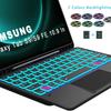 Samsung S11 Tablet Case with 7-Color Backlit Bluetooth Keyboard and Pen Slot