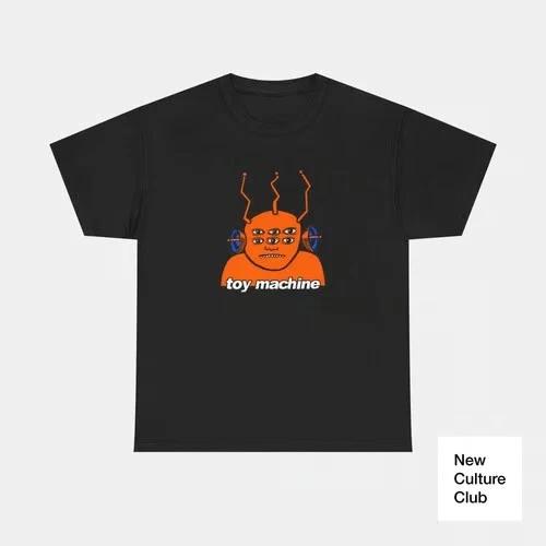 Toy Machine Orange Transmissionator Funky Alien 1996 Skateboarding T Shirt Print XXXXL