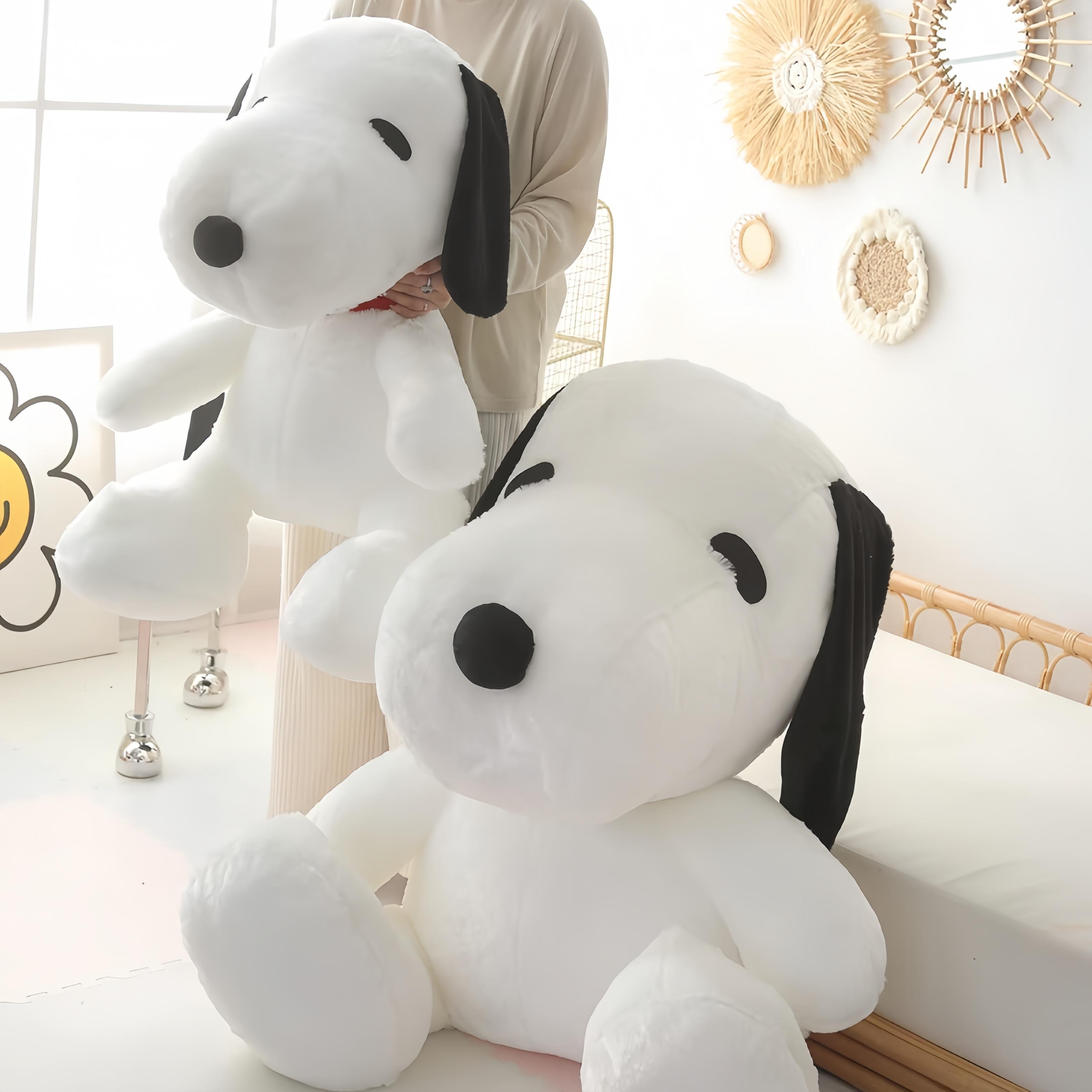 Peluche Snoopy Taglia Grande Kawaii Giocattolo Cane Bianco Cuscino Snoopy Adorabile Bambola di Peluche Animale Regali di Natale Fidanzate