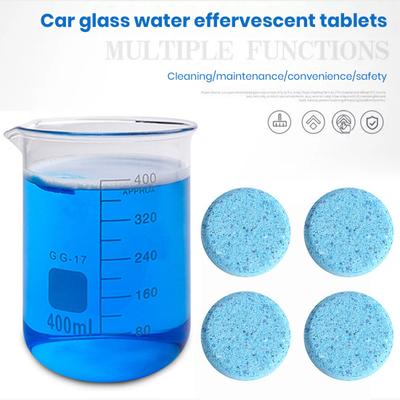 10/20/40Pcs Auto Glass Water Effervescent Tablets Solid Windshield Cleaner Windscreen Wiper Super Concentrated Wash Wiper Fluid Cleaning Effervescent