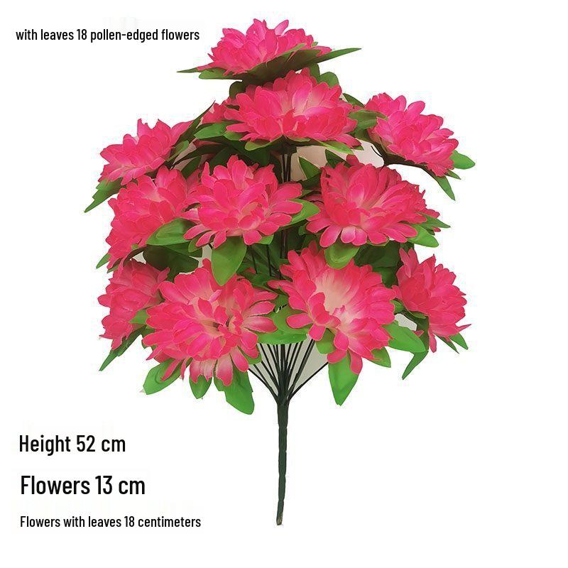 Chrysanthemum Silk Flowers for Qingming Festival Grave Offerings