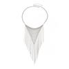 Salircon Exaggerated Bohemian Style Multilayer Long Tassels Chains Necklaces Women Hip Hop Fashion Y2k Geometric Chain Jewelry