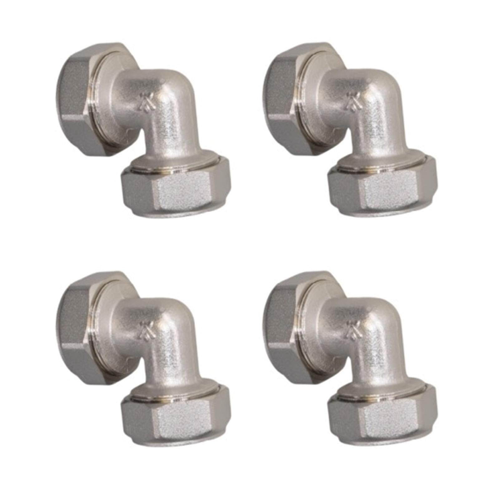 

4Pcs 3/4inch Compression Air Line Tube Elbow 90 Degree Pipe Fitting Adapter Metal Pipe Fitting Adapter Easy to Install