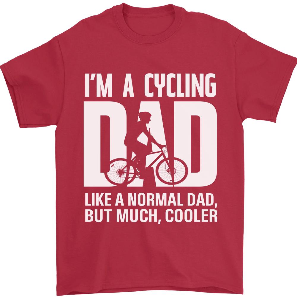 Cycling Dad Like a Normal Dad Fathers Day Unisexs TShirt 100 Cotton