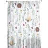 Cartoon Animal Hedgehog Fox Rabbit Green Leaf Tulle Sheer Window Curtains for Living Room Bedroom Voile Organza Curtains Drapes