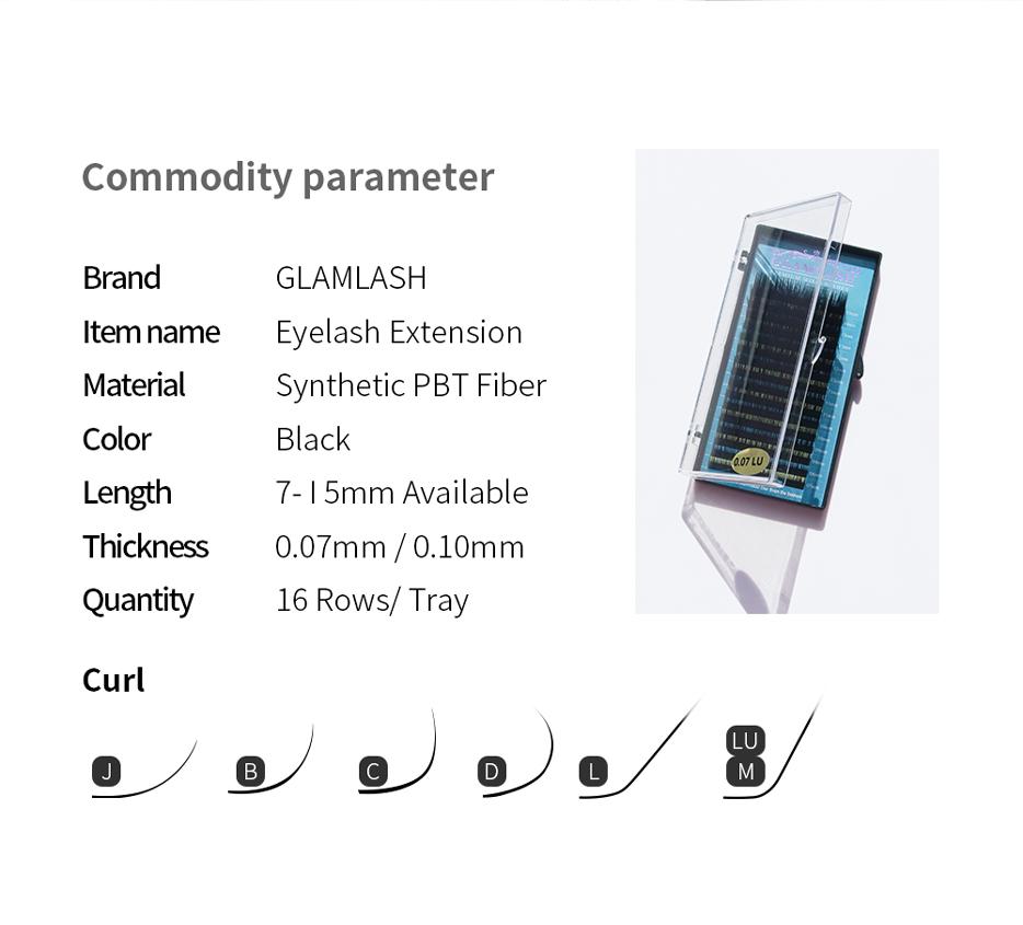 

GLAMLASH 8-15 мм накладные ресницы разной длины, индивидуальное наращивание ресниц, искусственные норковые ресницы, макияж 0.10 CC 7-15mm Mix