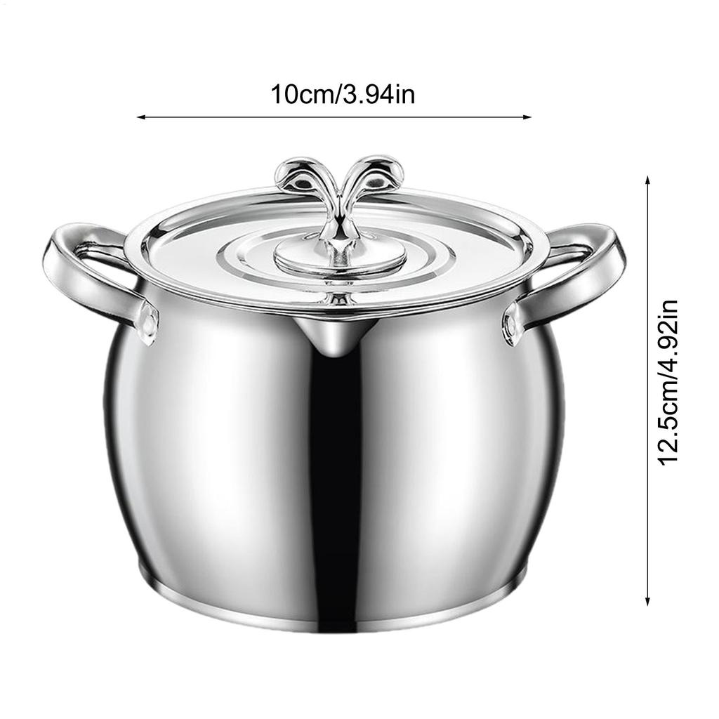 Stainless Steel Fat Storage Canisters Bacon Grease Container Grease Jar with Strainer Lid for Kitchen Cooking Baking Holiday