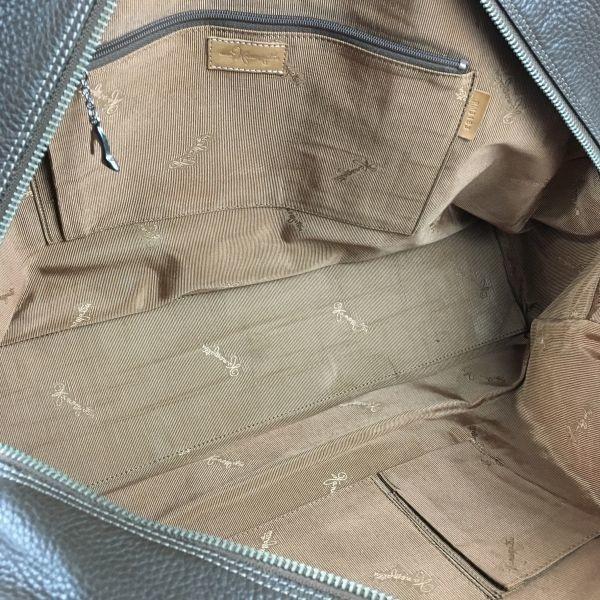 GINZA Kanematsu Leather Boston Bag Shoulder Dark Brown(USED)