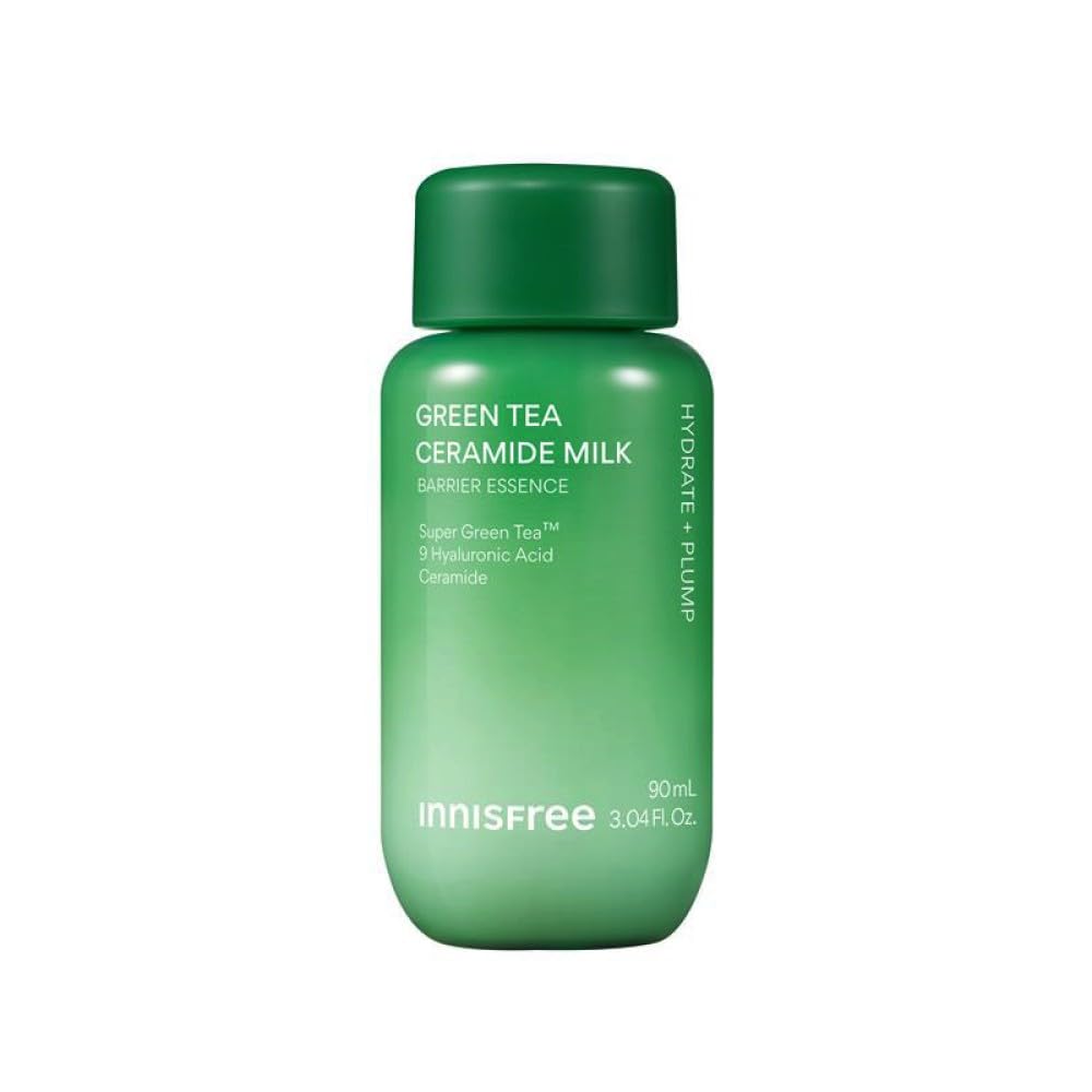 

Innisfree Green Tea Ceramide Milk Essence Toner 90ml Highly prevents barrier milky hyaluronic emulsion [Authentic Product/Moisturizing Lotion]