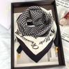 Chic Autumn/Winter Silk Scarf with Magnetic Golden Ball Clasp – Korean Style Neck Warmer