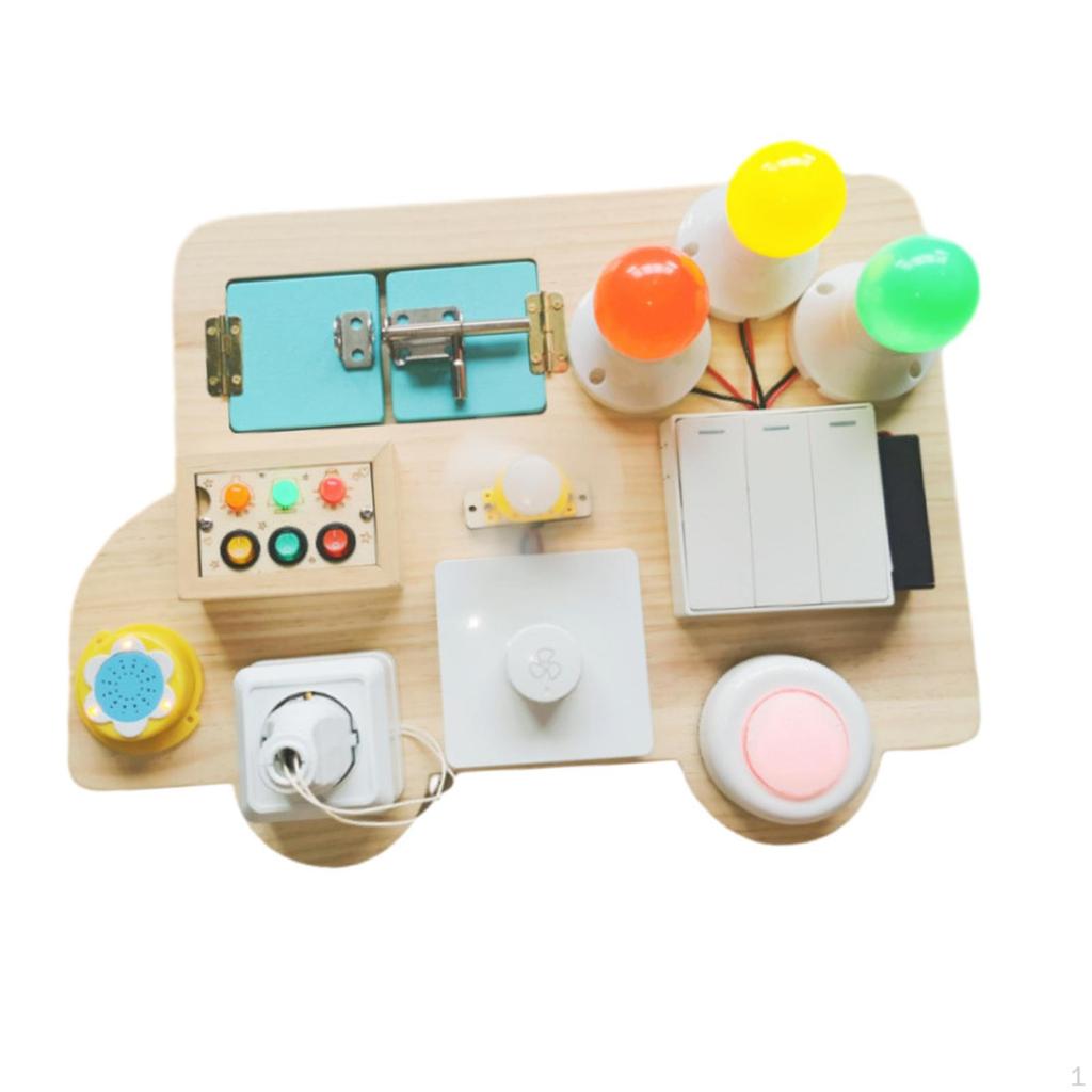 Busy Board Accessories,Activity Sensory Parts, Early Education Toys for Children Preschool