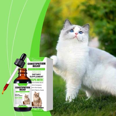 Probiotic Drops for Cats 60ml: Protects Your Cat's Gut Health, Improves Digestion, Increases Appetite,  Pet  Probiotic Nutritional Supplement.