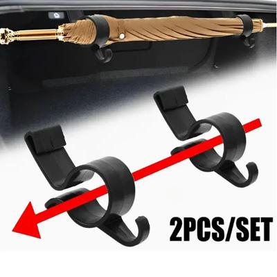 VIKEFON Car Trunk Umbrella Holder, Towel Hook, Auto Accessories, Universal Internal Storage Car Hook Bracket Rear Seat Bracket