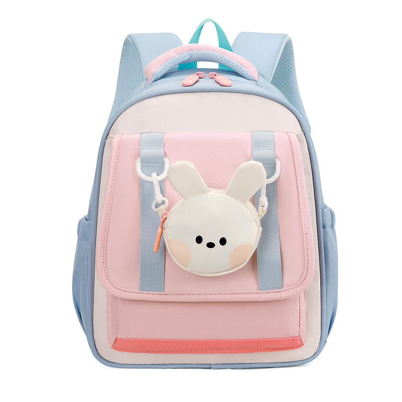 Primary school students grades 1-2 schoolbag cartoon large-capacity backpack boys and girls high-value spine protection student schoolbag