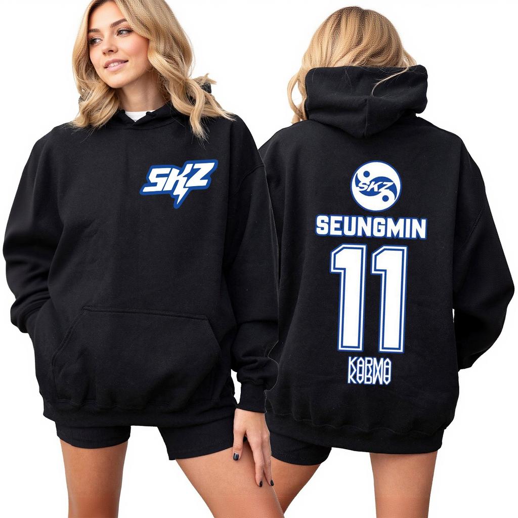 Roupa Casual Feminina da Moda Fato de Treino Top de Manga Comprida Moletom com Capuz Estampado