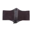 Women'S Corset Belt Gothic Fashion Pu Flower Embroidery Cummerbunds Female Slimming Waist Band Vintage Black Wide Belt For Girl