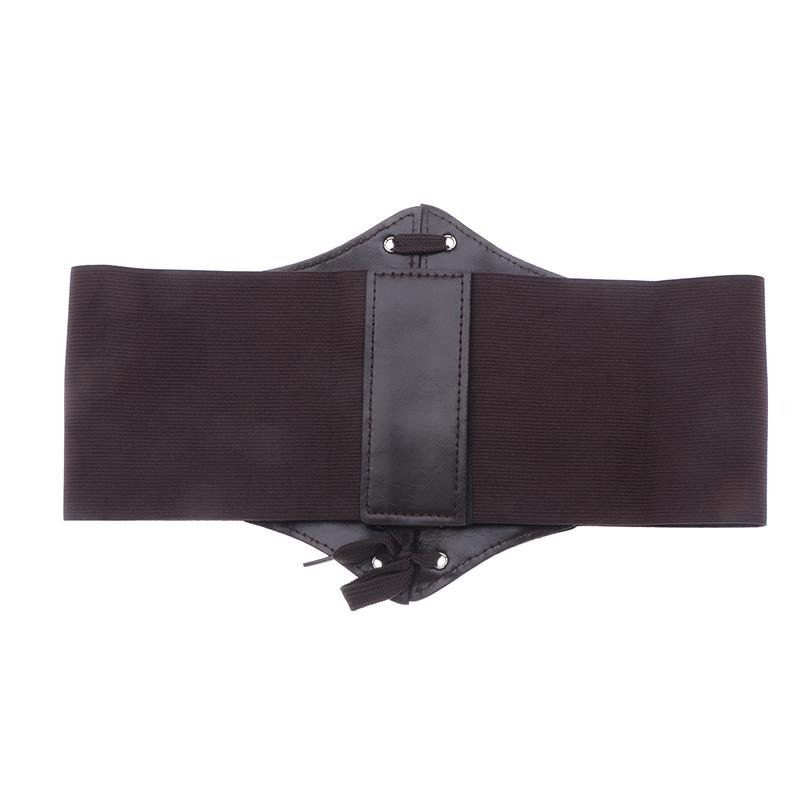 Women'S Corset Belt Gothic Fashion Pu Flower Embroidery Cummerbunds Female Slimming Waist Band Vintage Black Wide Belt For Girl