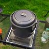Aluminum Backpacking 4-7 Person Camping Pots with Lid, Light Weight Outdoor Cooking Pots Cookware for Hiking Picnics