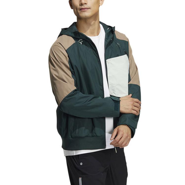 Adidas Jackets Men's Green Hooded Moderate Other HN9040