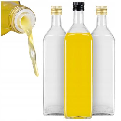 10x Bottle of MARASCA CLEAR 1000 Ml WITH DISPENSER for Olive Oil, Vinegar, Juice 1l