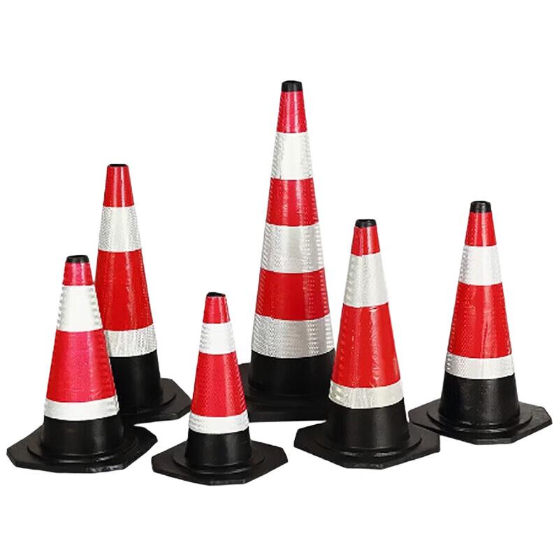 70cm Rubber Reflective Traffic Safety Cone