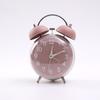 Loud Alarm Twin Bell Clock Soft Night Light Bedside Wake-up Clock Mechanical Clock  Bedroom